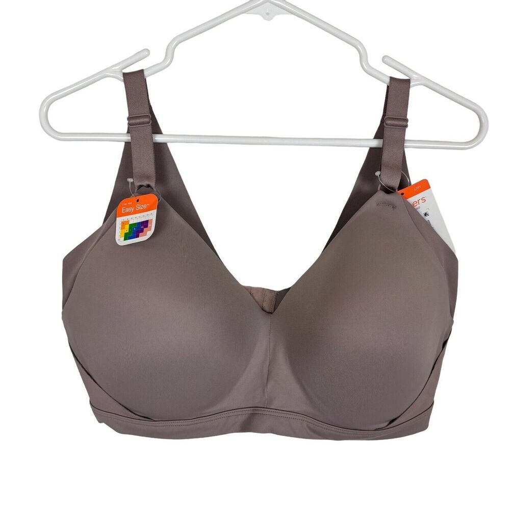 NWT Warner's Purple Wireless Lift Bra Women's 2XL